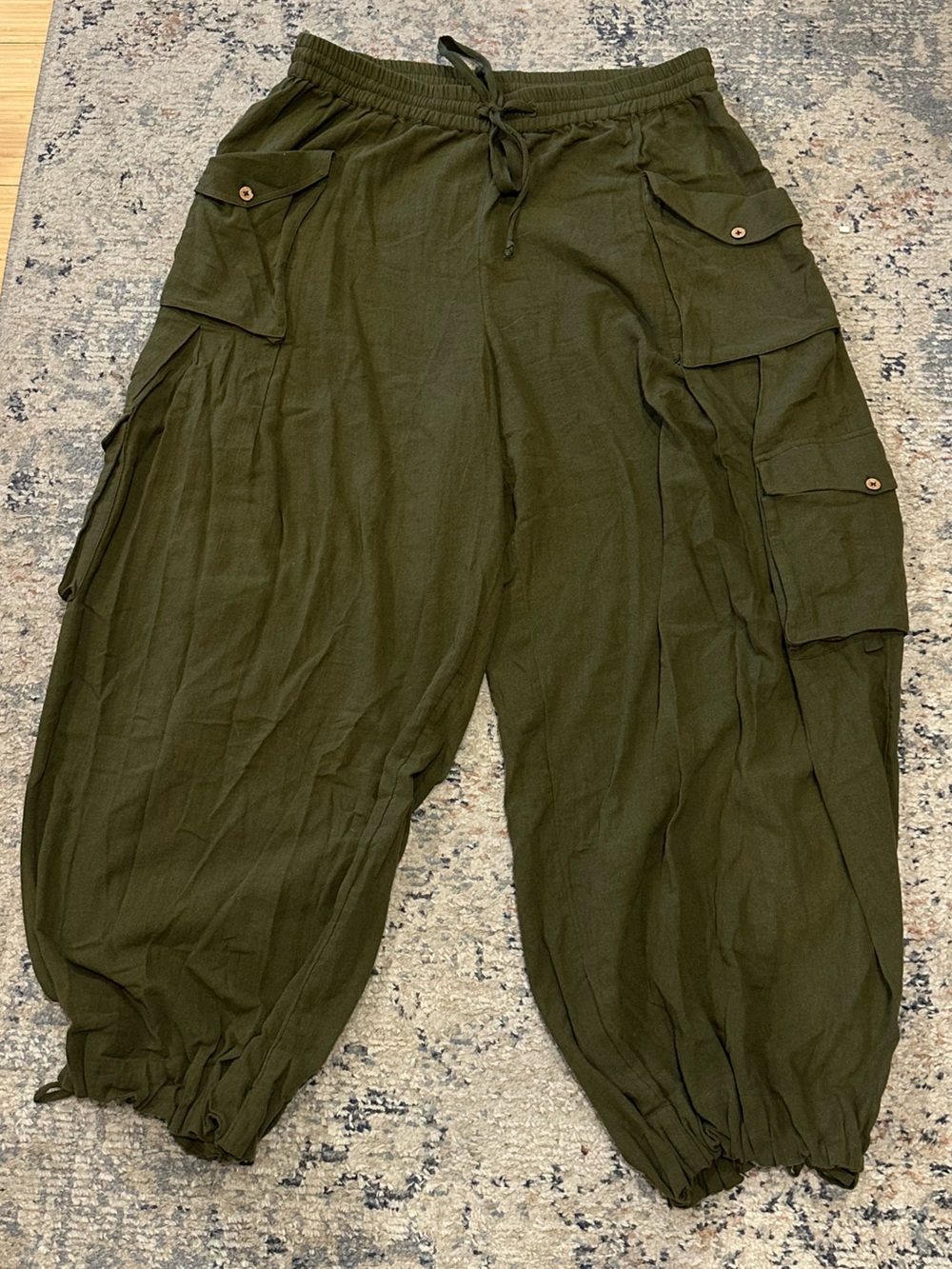 Breezy Cotton Parachute Harem Cargo
Joggers